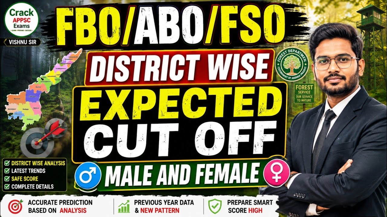 ✅️✅️FBO/ABO/FSO DISTRICT-WISE EXPECTED CUTOFF ANALYSIS 🎯🎯