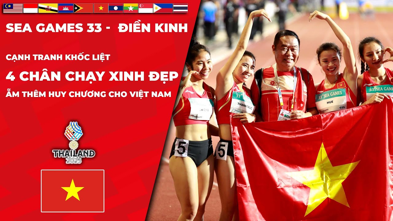 SEA Games 33 | Cạnh tranh khốc liệt, tổ nữ 4x100 Việt Nam nhận tin sốc