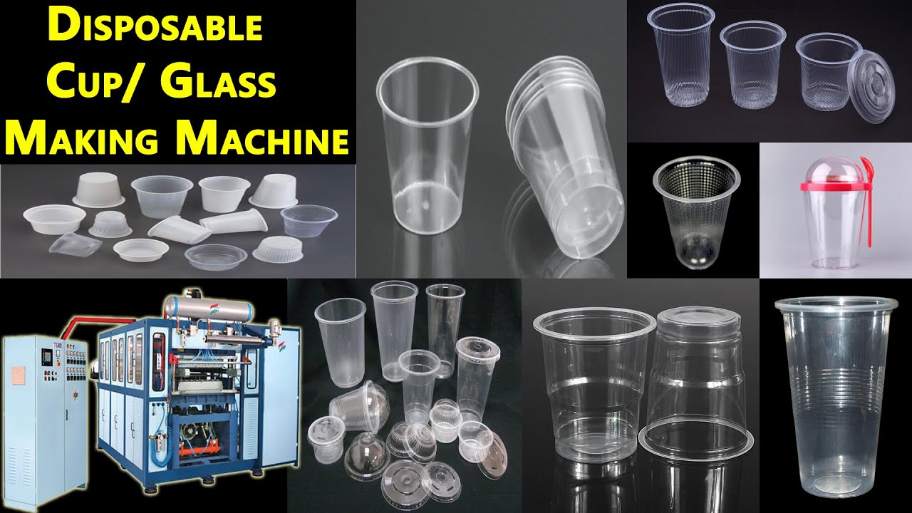 कम पूँजी में खरीदें DISPOSASBLE PLASTIC GLASS MAKING MACHINE 9855782452