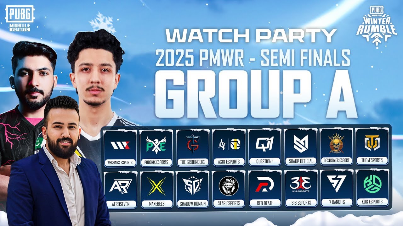 Watch Party | PUBG MOBILE Winter Rumble | Semi Finals - Group A | Asli Jang Shuru🔥🏆