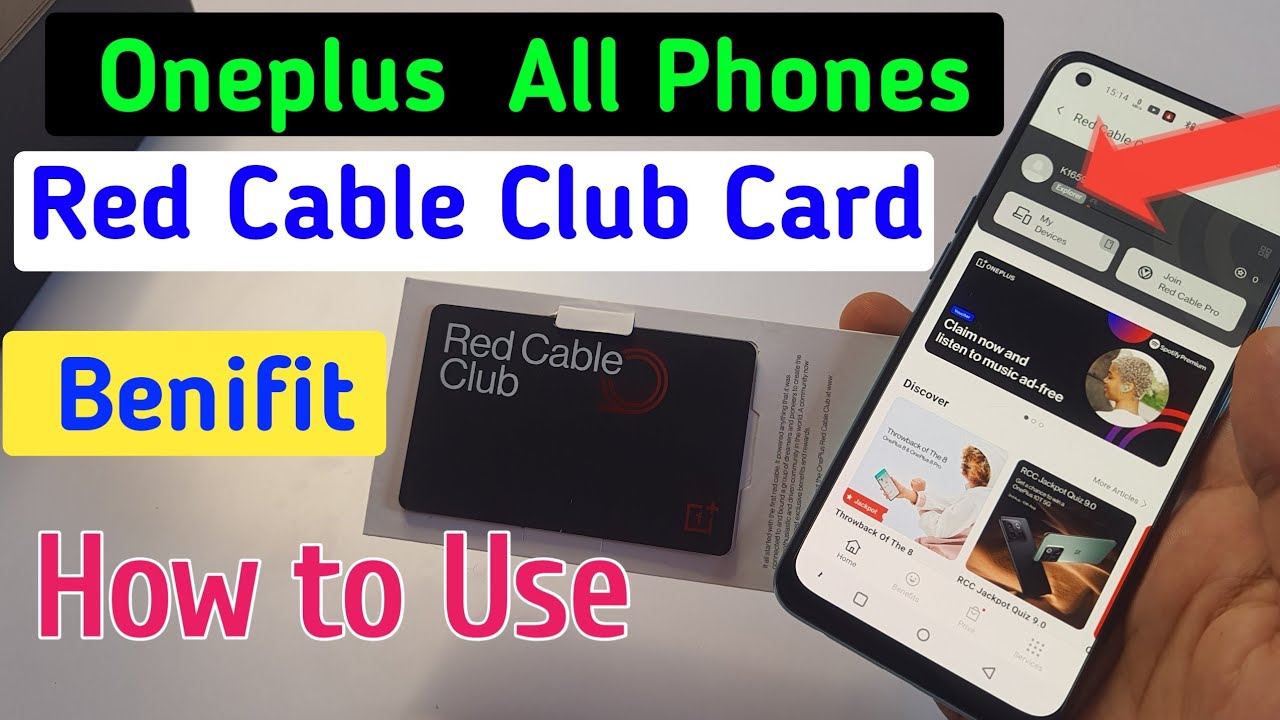 how to use oneplus red cable club card / oneplus nord ce red cable club benifit