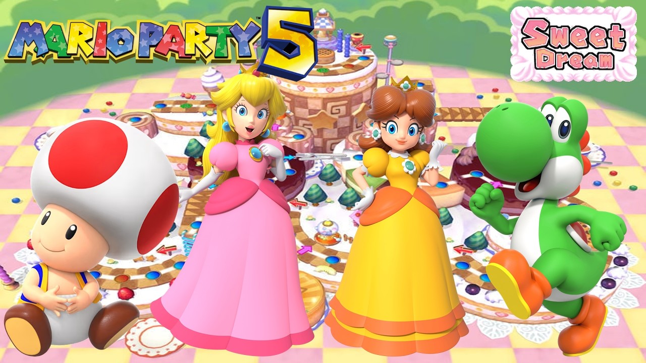 Mario Party 5 - Toad vs Peach vs Daisy vs Yoshi - Sweet Dream