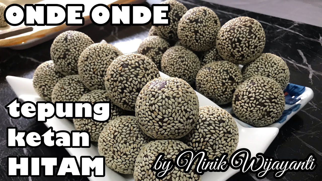 Onde Onde Tepung Ketan Hitam ala Ninik Wijayanti || Eksekusi 1 & 2 Onde Ketan Hitam