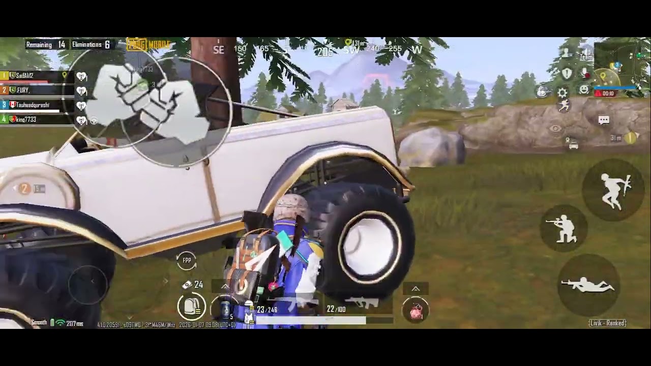 PUBG mobile 1v6 