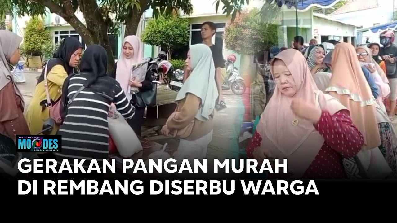 Gerakan Pangan Murah di Rembang Langsung Diserbu Warga