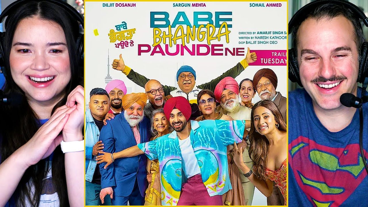 BABE BHANGRA POUNDE NE Trailer Reaction! | Diljit Dosanjh | Sargun Mehta | Sohail Ahmed