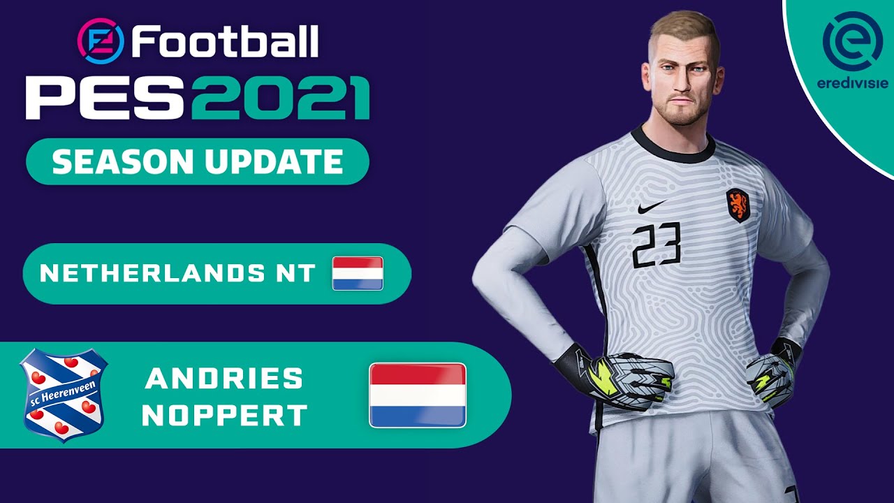 A. NOPPERT face+stats (Heerenveen / Netherlands NT) How to create in PES 2021