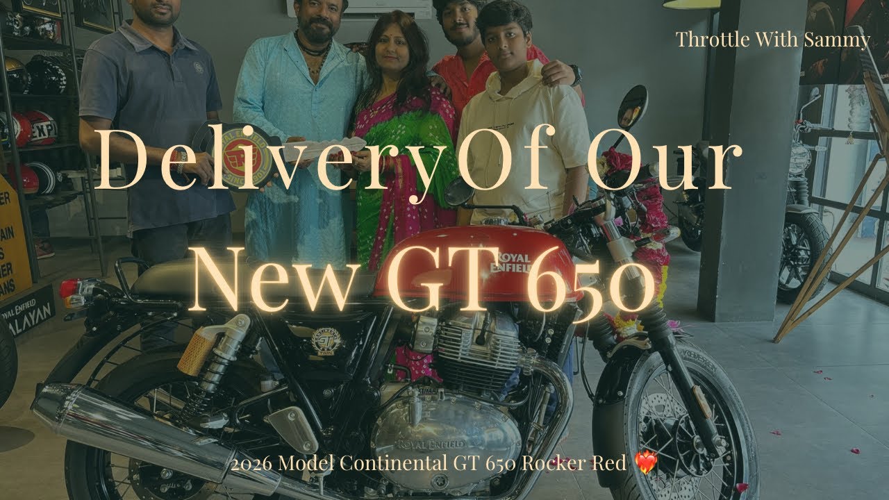 Taking Delivery Of Our New 2026 Model Continental GT 650 Rocker Red Colour ♥️ || 1st In Vadodara ‼️