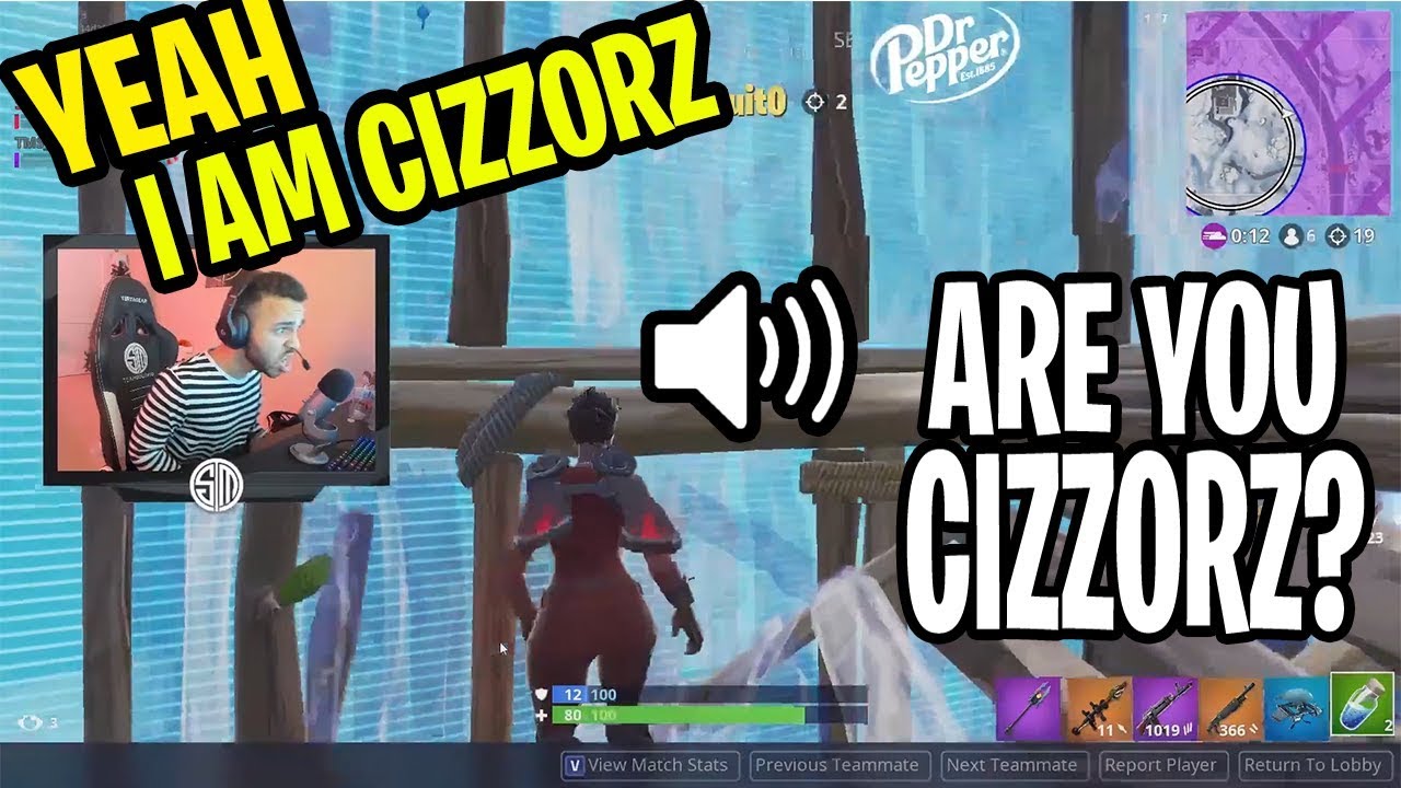 HAMLINZ IMPERSONATES CIZZORZ ON STREAM WHILE PLAYING WITH A KID, KID THOUGHT HE'S PLAYING W/ CIZZORZ