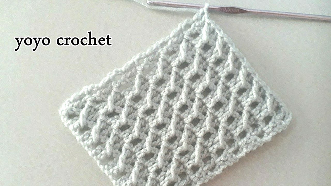 كروشية غرزة الفيلو مجسمة وسهلة / غرزة رجالى ونسائى  - crochet fello stitch #يويو كروشية