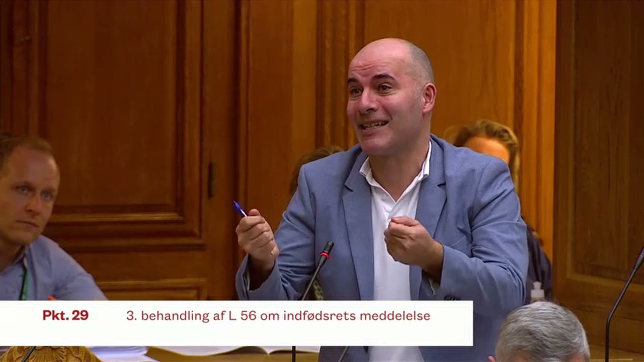 Møde i salen om indfødsrets meddelelse