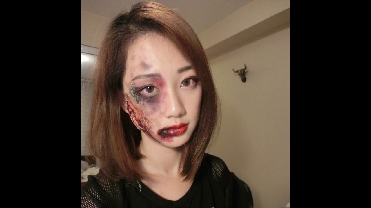 萬聖節: 喪屍妝教學 || Zombie Girl Makeup