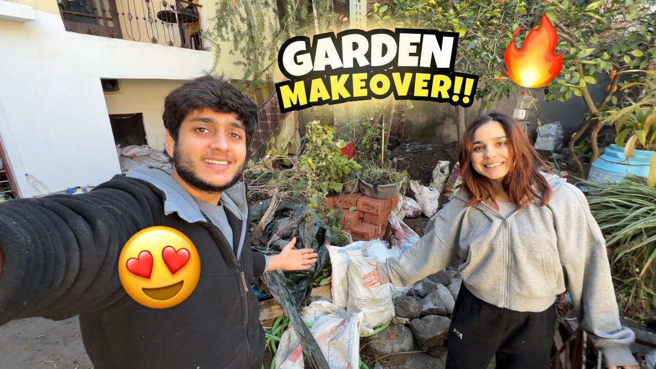 Ghar mai new Lawn ki Renovation Start!!! 😍🌿☘️