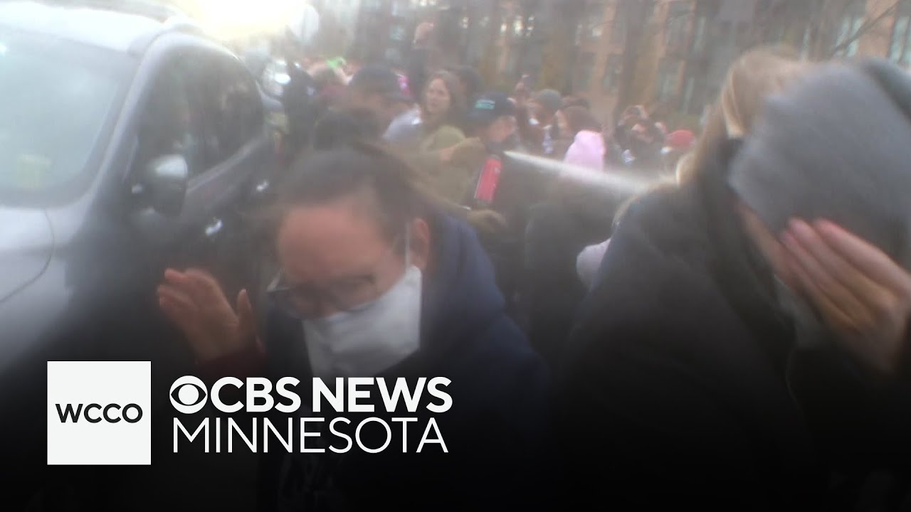 ICE agents caught on camera using pepper spray on protesters in St. Paul