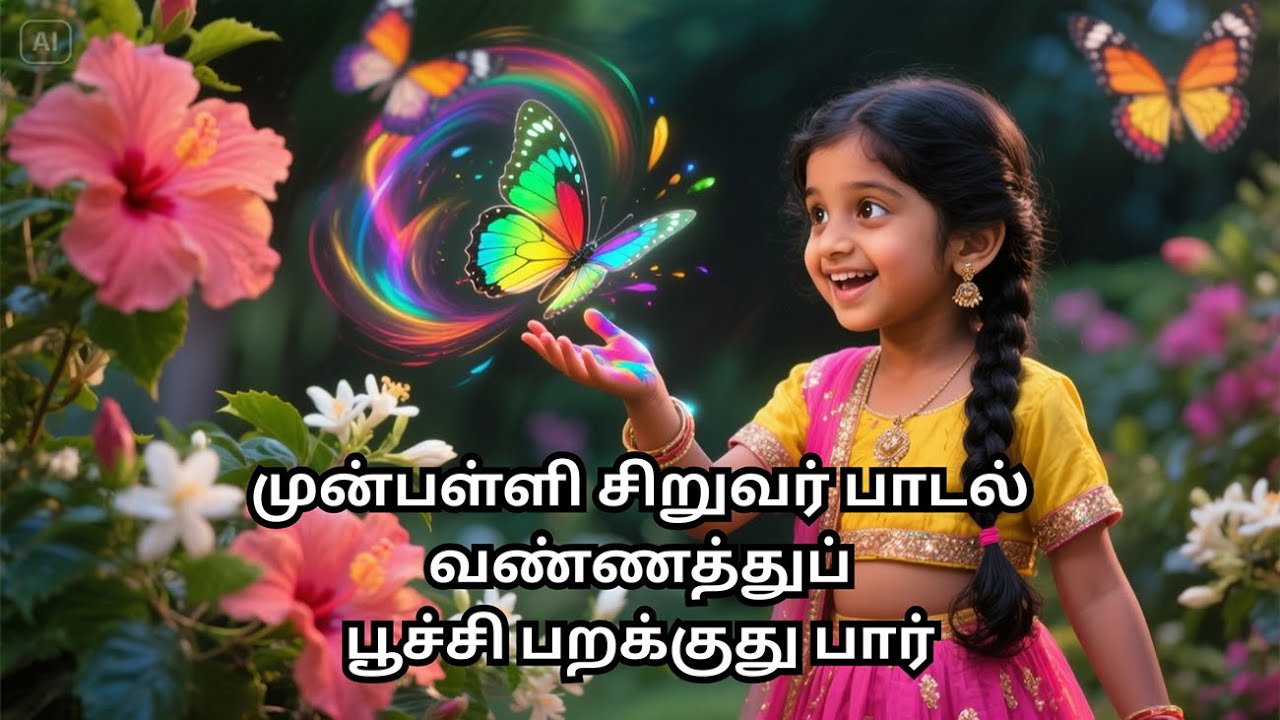 வண்ணத்துப் பூச்சி பறக்குது பார்/முன்பள்ளி சிறுவர் பாடல்