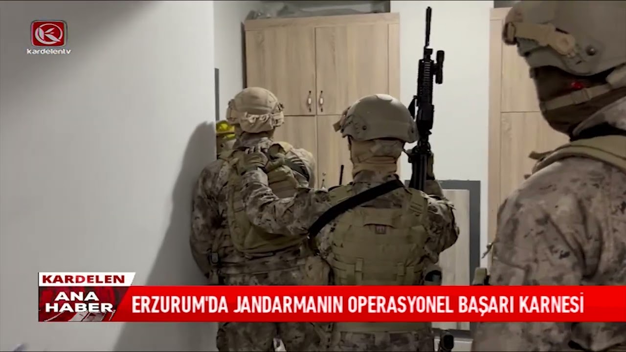 ERZURUM'DA JANDARMANIN OPERASYONEL BAŞARI KARNESİ