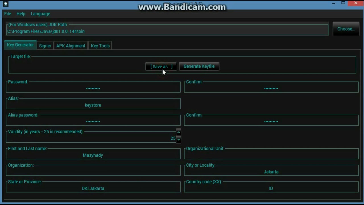 How to Make Keystore Android Using APK Signer