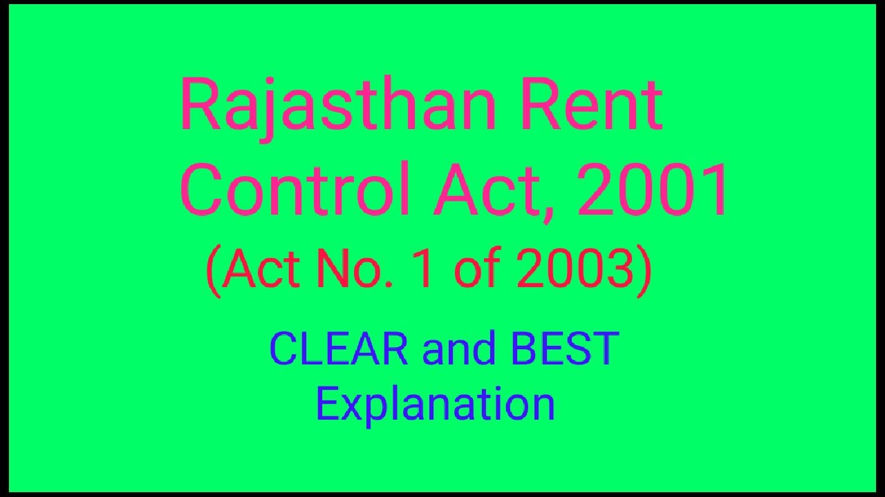 Section 19 Appellate Rent Tribunal,  appeal and limitations, Rajasthan Rent Control Act,2001