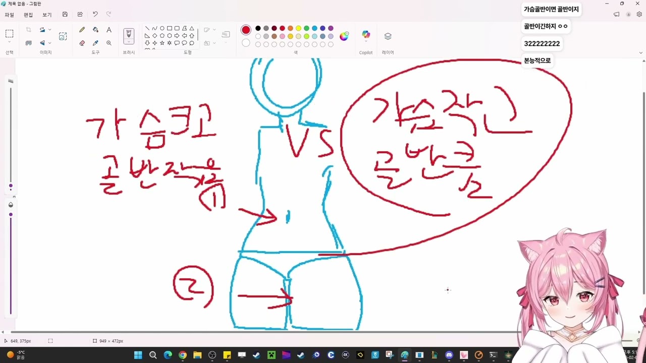 순산형 몸매에 대해 설명하는 엘리