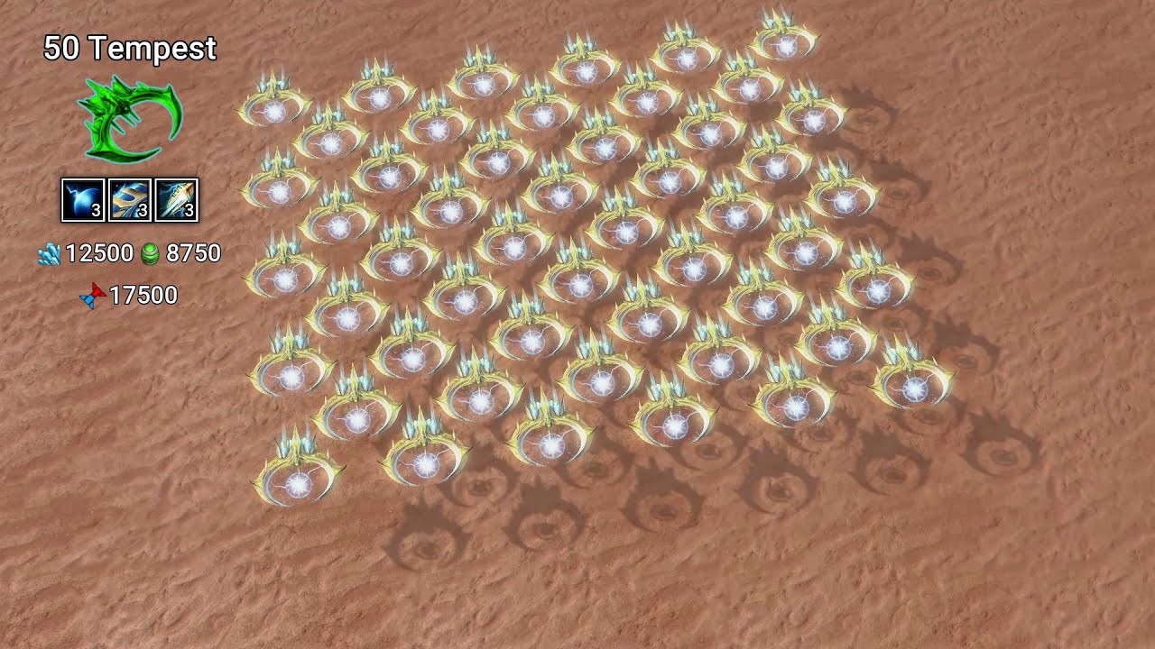 Do 50 Tempests counter 40 Battlecruisers? (Daily StarCraft Brawl)