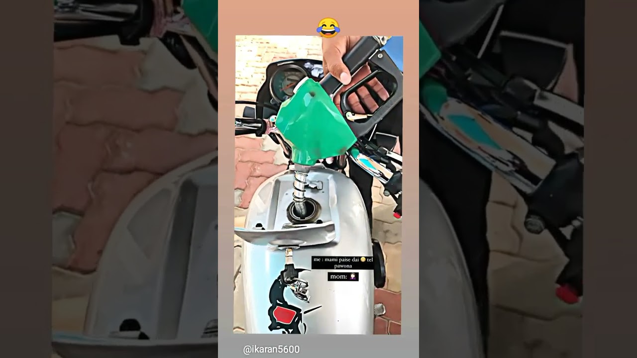 aag lge motorcycle te 😂😂 mom peise de do #funny #viral #instagram #shorts