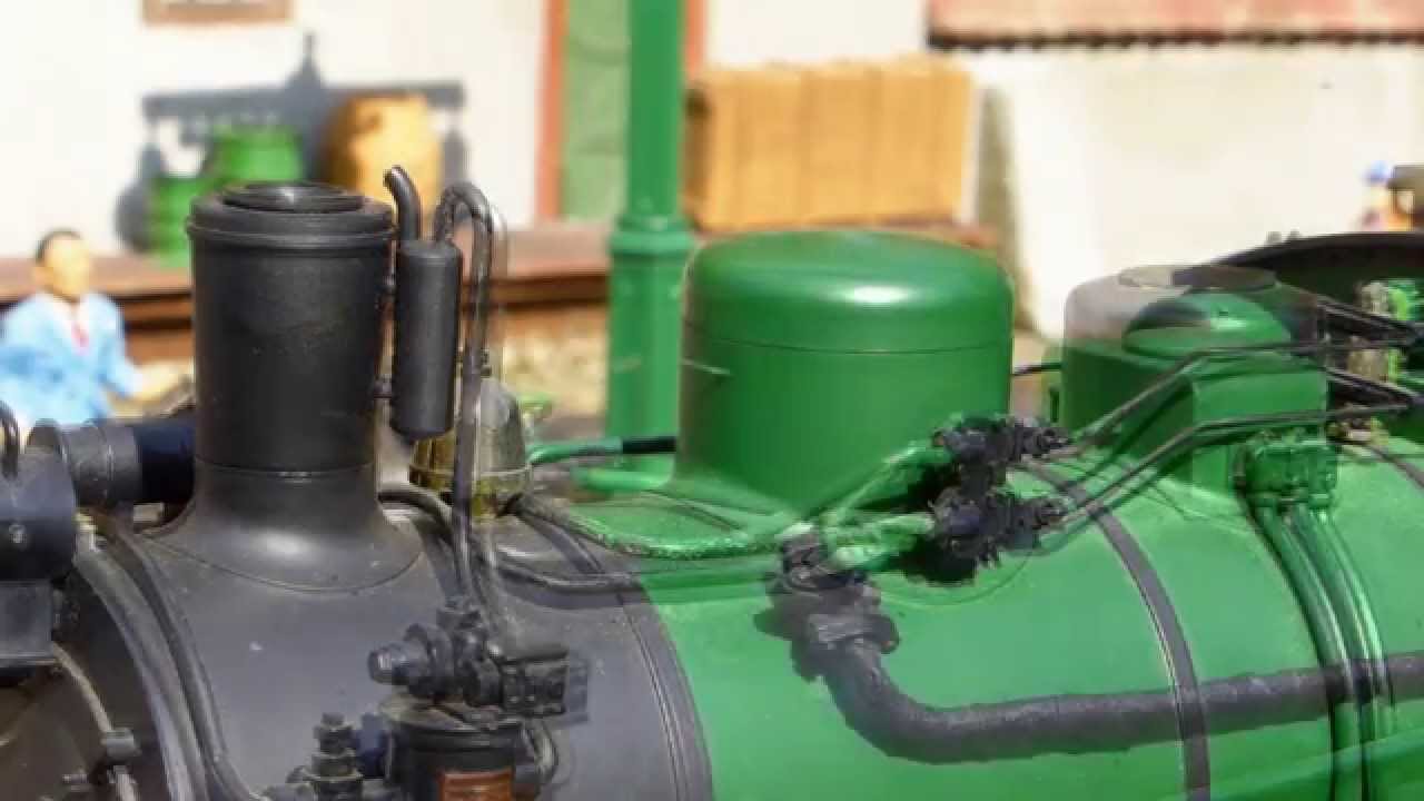 Umbau LGB 28001 in grüne Rügen 52Mh Dampflok für Gartenbahn
