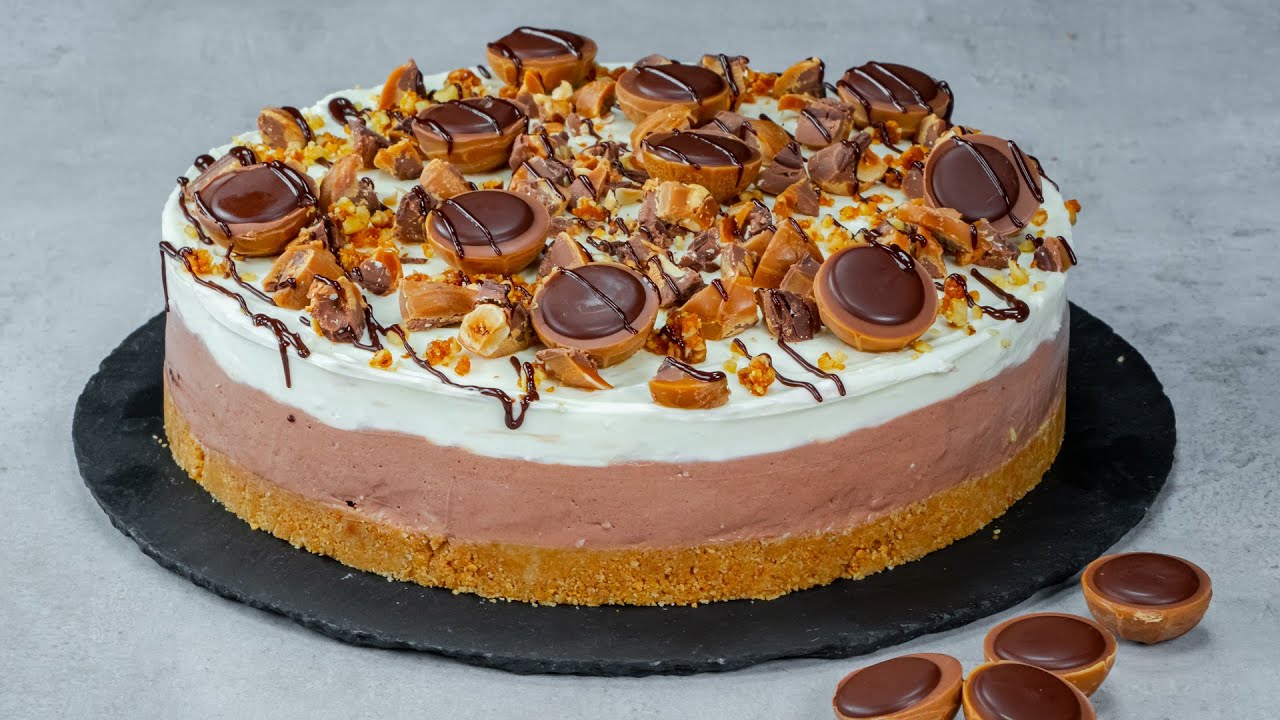 Když mi chybí karamelová chuť, připravím tento nepečený dort Toffifee!