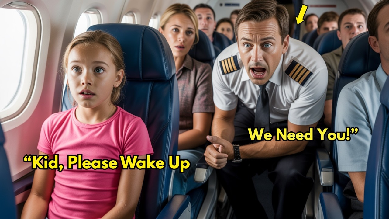11-Year-Old Girl Slept on the Flight — Until the Captain Asked is There Any Fighter Pilot on Board?’