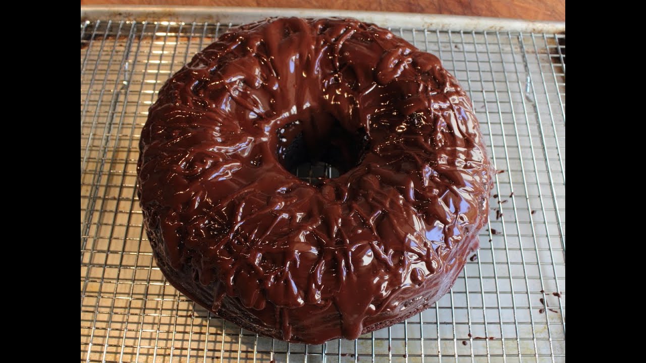 Chocolate Sour Cream Bundt Cake - Easiest Chocolate Cake Recipe Ever!