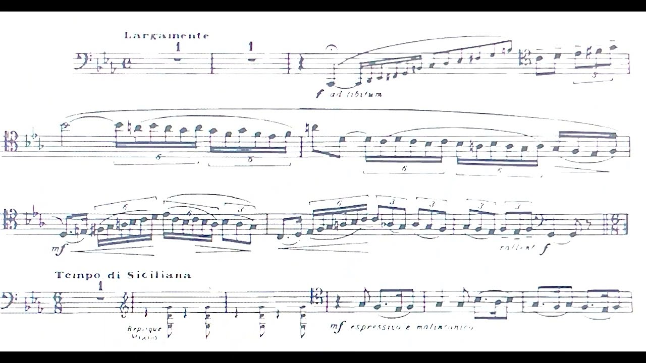 Sicilienne for Bassoon and Piano by Gabriel Grovlez