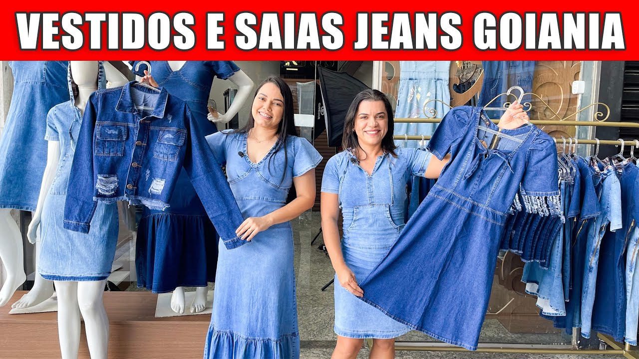 VESTIDOS E SAIAS JEANS NO FORNECEDOR EM GOIANIA | ENVIA PARA TODO O BRASIL