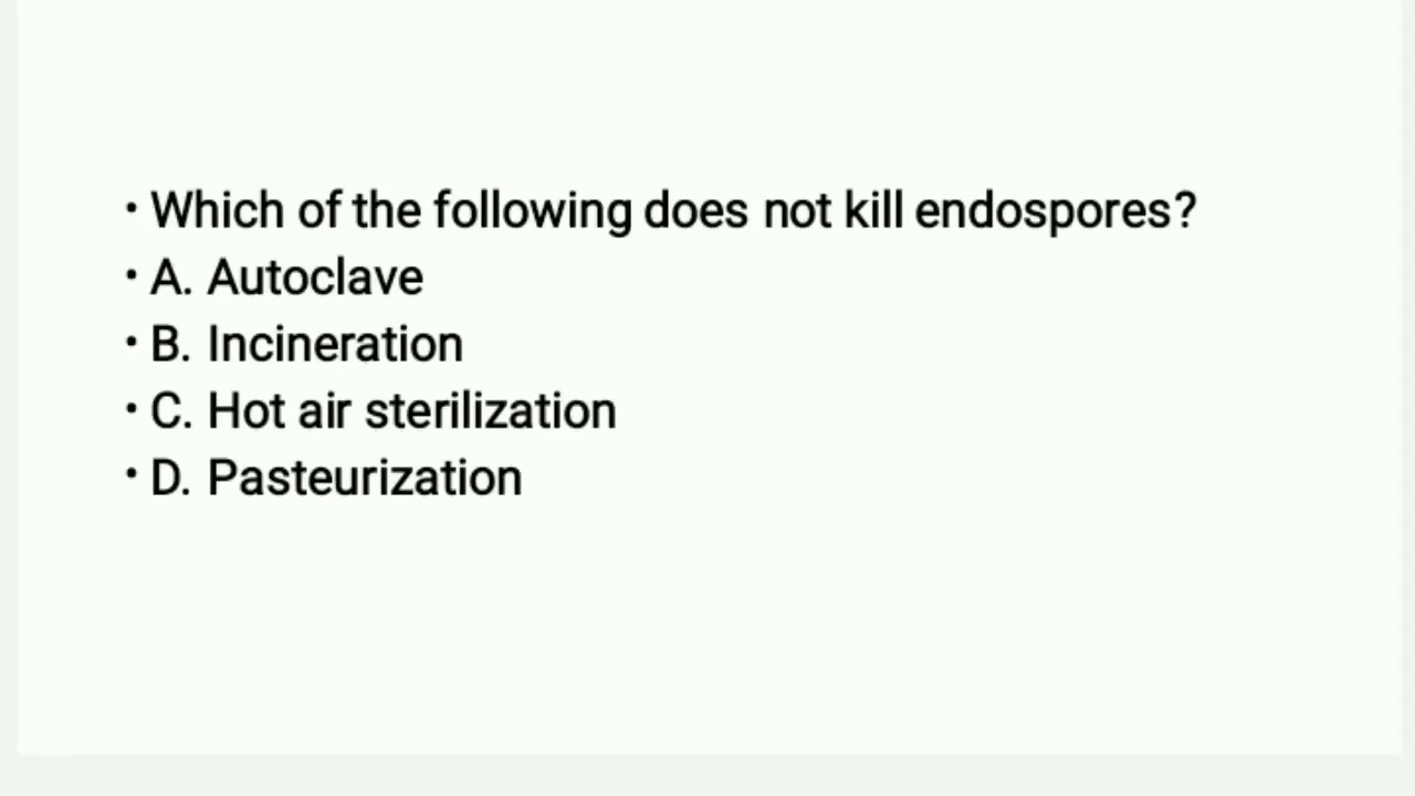 MCQ practice on Microbiology | Sterilization and Disinfection for ICMR GATE|