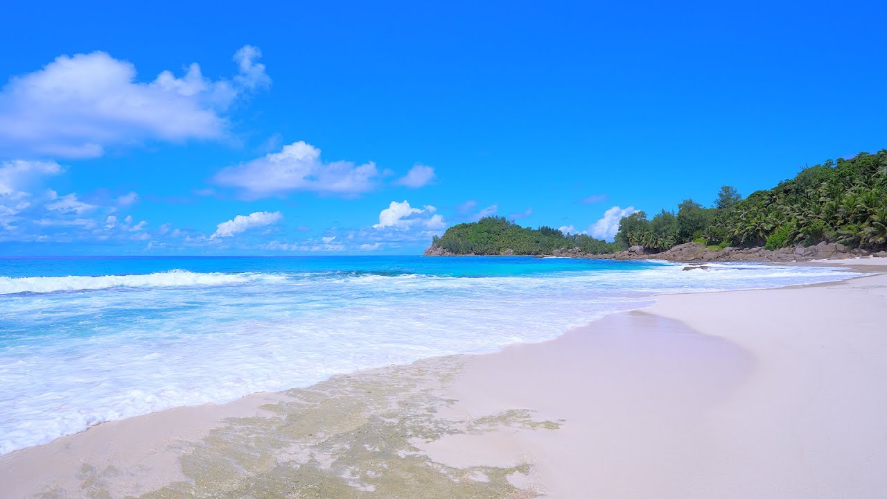 🏝  4K (12 HOURS) of Seychelles Ambience. The Most Relaxing Waves in The World.