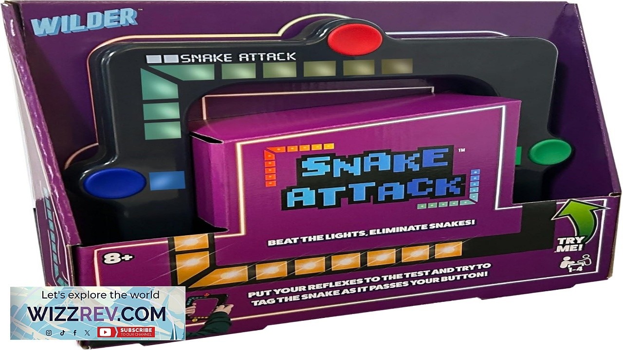 Snake Attack — портативная электронная игра, требующая реакции и одиночного и многопользовательск...