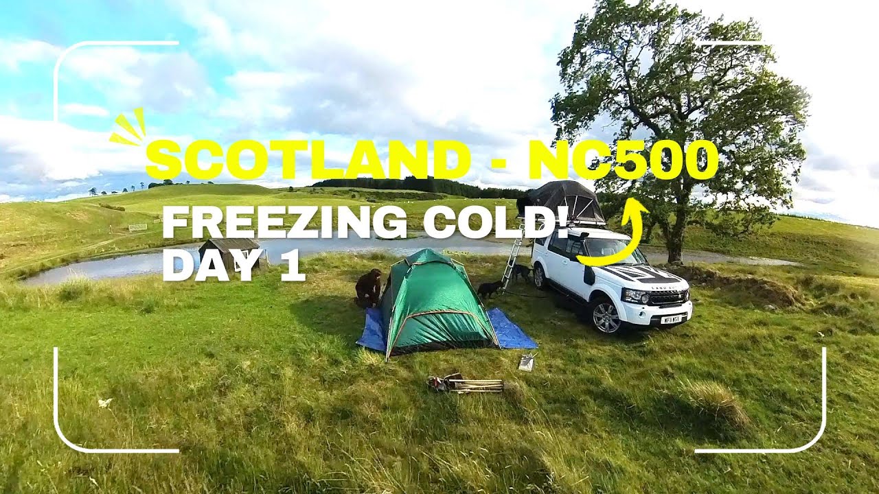 NC500 Day 1: Wild Camping & Road Tripping with 3 Dogs in My Land Rover Discovery 4 Dora