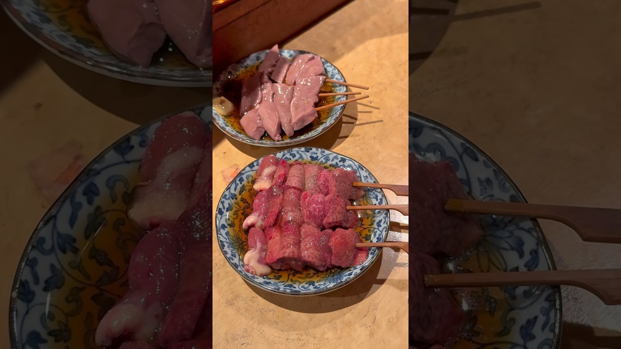 ほぼ生⁈愛知で1番美味いキモサシ串とハツ串【愛知 かつ巳】