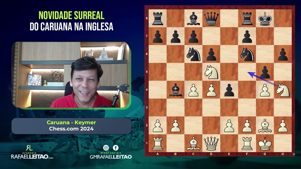 Caruana Joga Uma Novidade Teórica Surreal na Abertura Inglesa