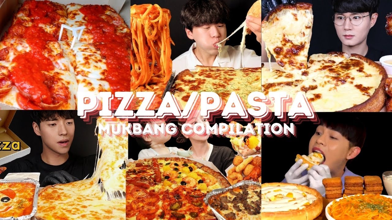 *30 MINS* PIZZA & PASTA MUKBANG *ASMR* COMPILATION |  BIG BITES | EATING SOUNDS