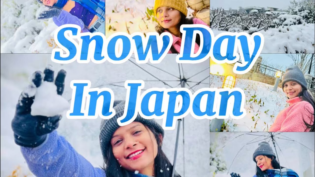 Japan Snow Day ❄️ | First Snow Experience 🇯🇵 | Sinhala Vlog.
