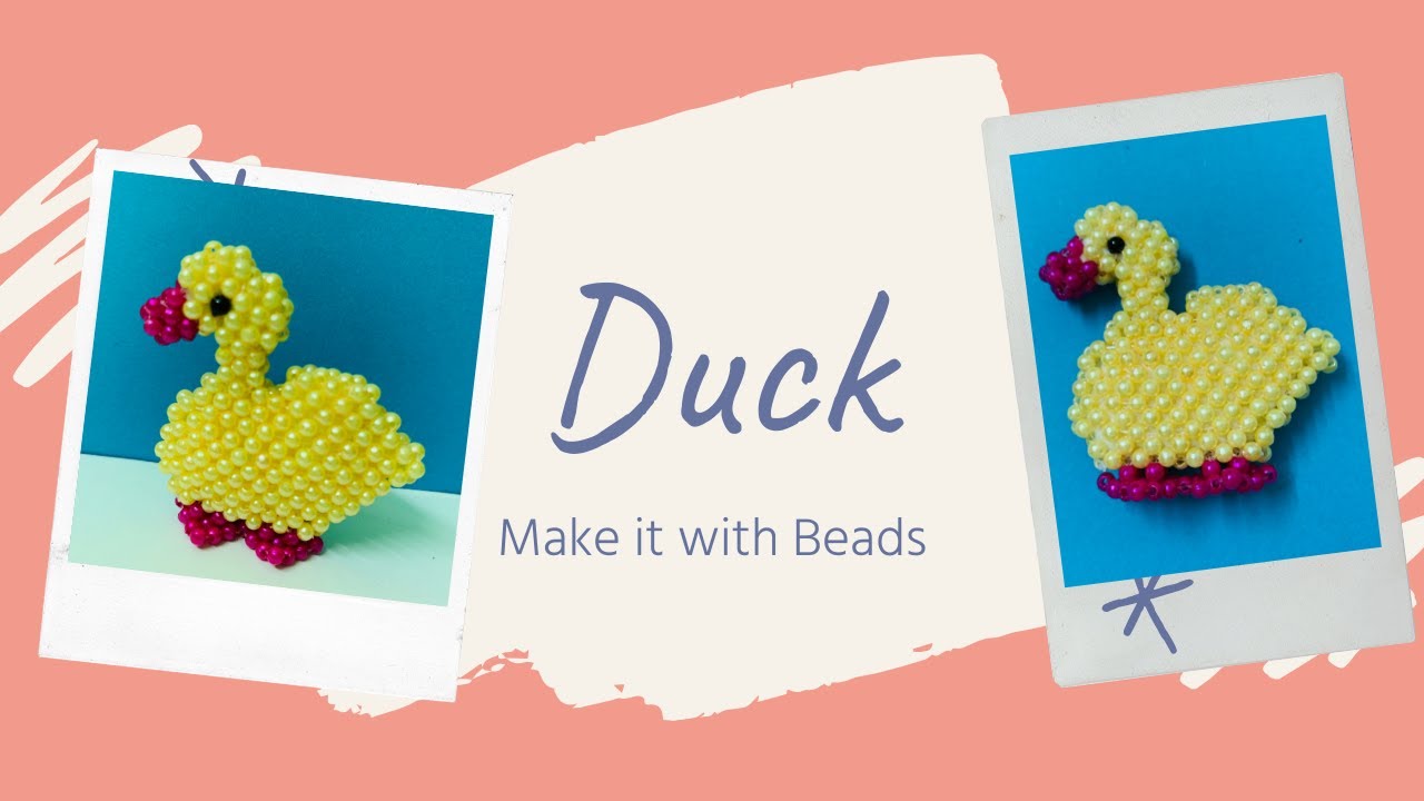 Duck with Beads Tutorial | Tamil | Make it with Beads | பாசி வைத்து வாத்து பின்னுவது எப்படி?