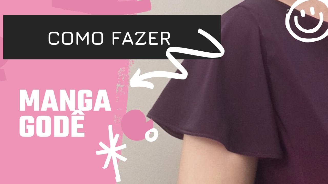 Como fazer o molde e a costura da manga godê - sem segredos
