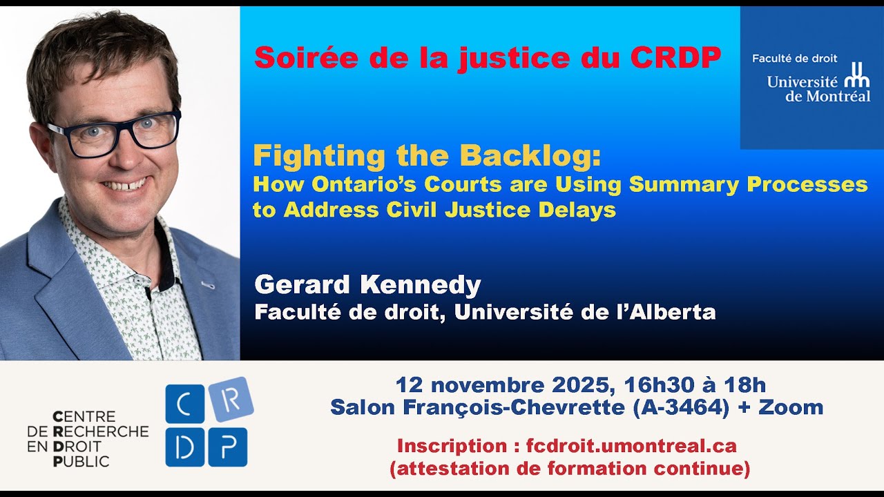 Conf&eacute;rence de G&eacute;rard Kennedy : Fighting the Backlog