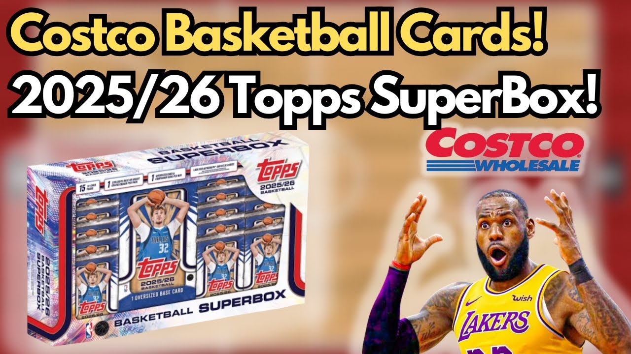 Баскетбольные карточки Costco! Флагманская коллекция Topps NBA 2025-26, супербокс!