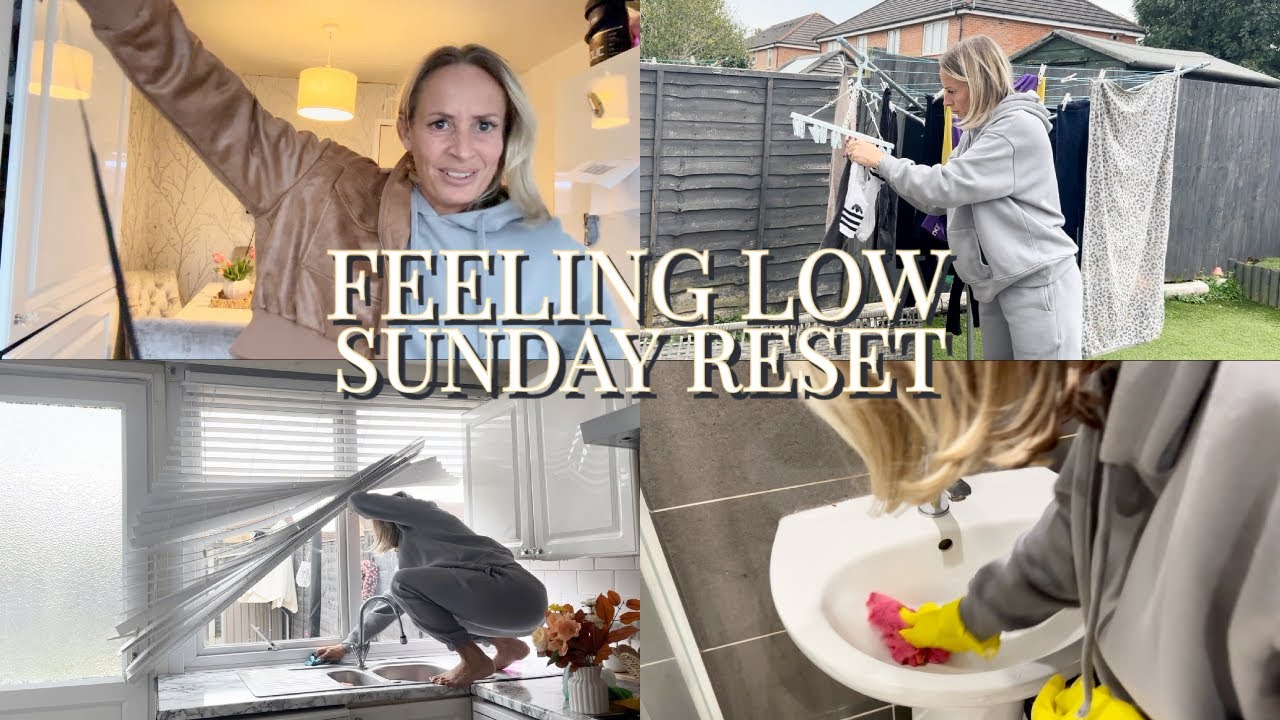 GET IT ALL DONE | FEELING DOWN | CLEANING MOTAVATION | MINI BOOHOO HAUL | SUNDAY RESET UK MOM OF 2 |