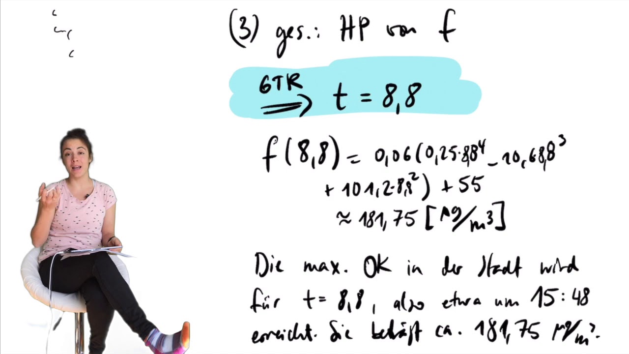 Mathe Abi Vorbereitung | Ganze Klausur GK | Analysis: ganzrationale Funktion | MATHE ABITUR VLOG 17