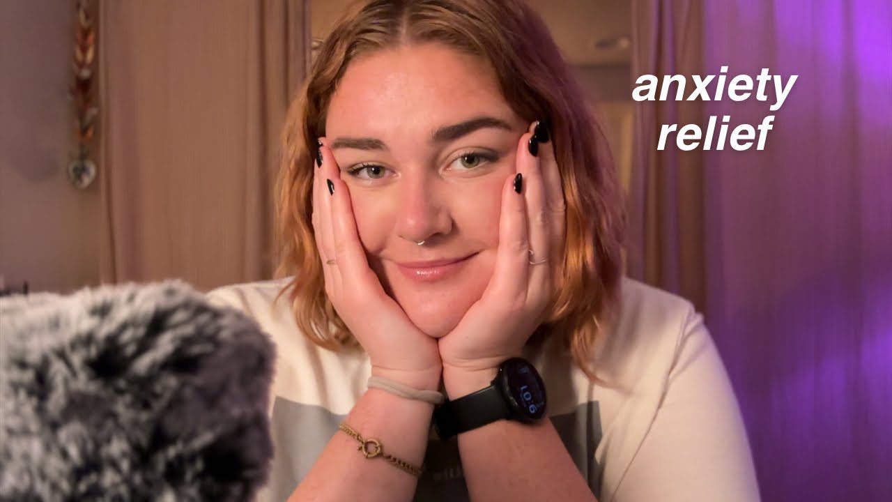 ASMR to fall asleep if you're feeling anxious ☁️ (comforting you, assorted triggers, close whisper)