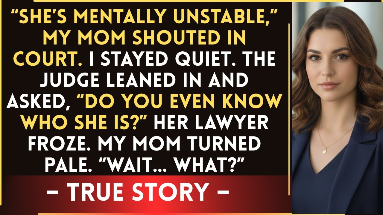 In the Courtroom, My Mom Yelled “She’s a Total Disgrace” — Until the Judge Leaned Forward...