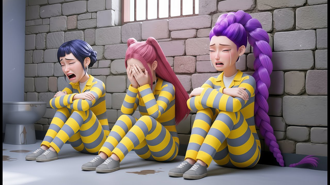 POLICE SAJA BOYS FIGHT RUMI, MIRA and ZOEY: THE GREAT PRISON ESCAPE | KPOP Demon Hunters