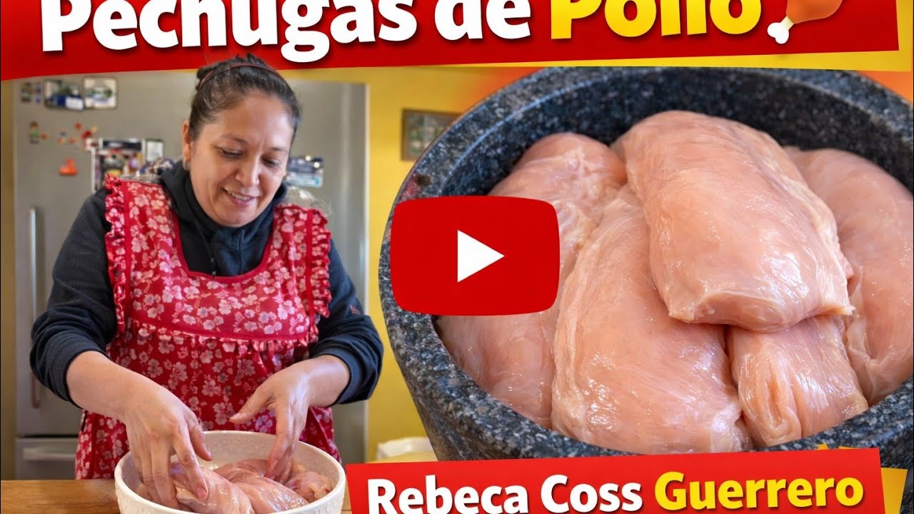 Pechugas de pollo🍗_Rebeca Coss Guerrero 
