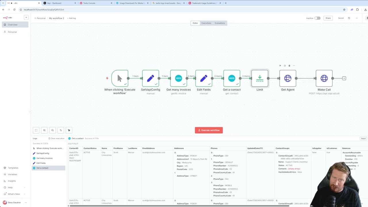 AI Invoice Chasing Agent - N8N, Xero, VAPI.AI & Twilio